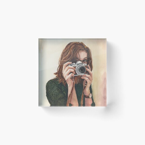 Item preview, Photographer, watercolour painting by Paris Lomé designed and sold by Paris Lomé.