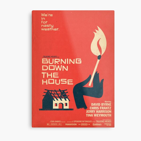 Burning Metal Print