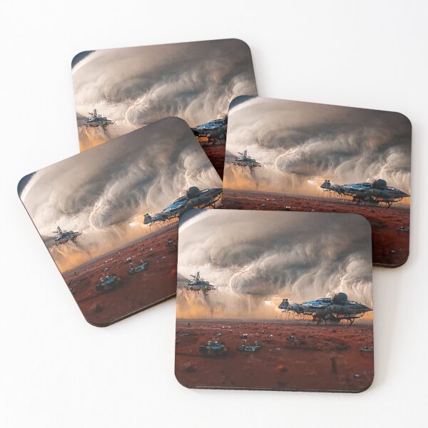 Item preview, Landing on a new planet designed and sold by AM FineArtPrints.