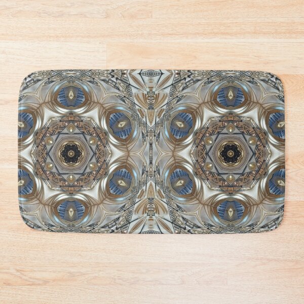 Item preview, intricate art deco and art nouveau styled pattern brown blue and beige designed and sold by mister-john.
