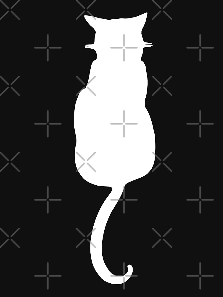 Cat silhouette from behind, great cat everyday clothes