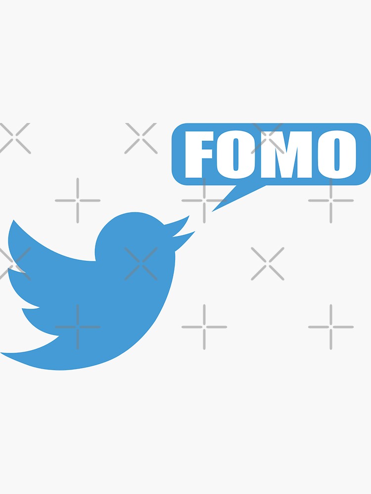 FOMO TWITTER Sticker by Montrepeneuer