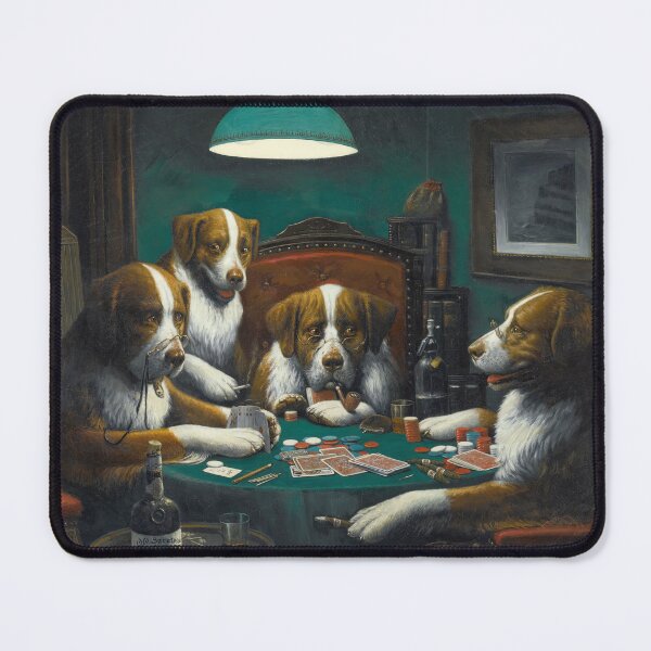 Item preview, Poker Game (1894) Dogs Playing Poker Painting Cassius Marcellus Coolidge  designed and sold by Onodera.