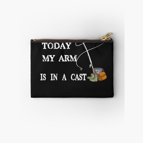 Item preview, I can't work today my arm is in a cast - Funny Fishing -Fisherman- Father's Day Gift designed and sold by Mambahfit.