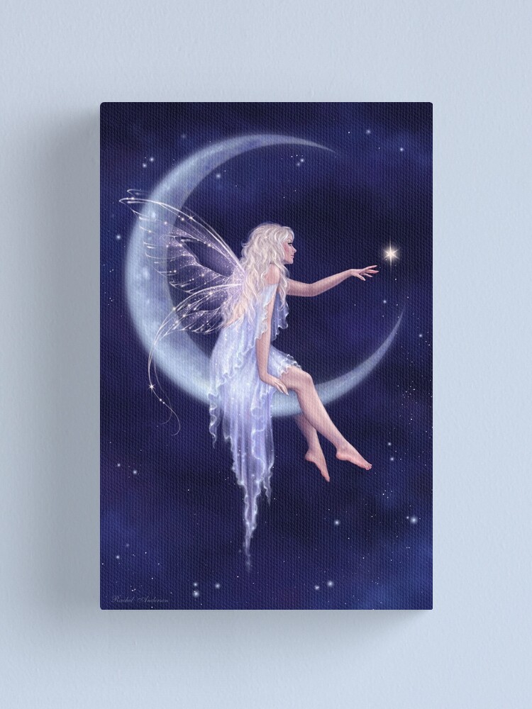 Alternate view of Birth of a Star Moon Fairy Canvas Print