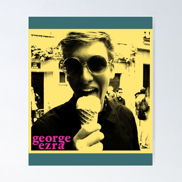 Vista previa del artículo con la obra «Gira mundial de George Ezra», diseñado y vendido por VonSozzleBooks.