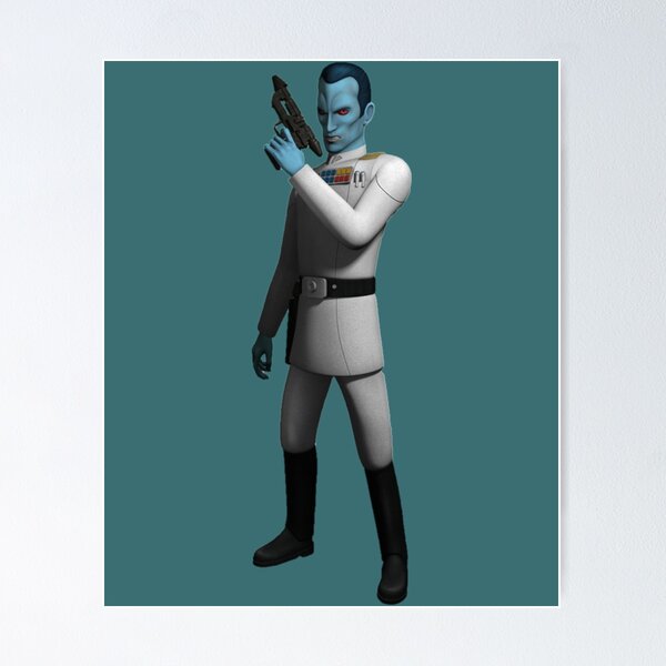 Vista previa del artículo con la obra «Gran Almirante Thrawn (Rebeldes)», diseñado y vendido por VonSozzleBooks.
