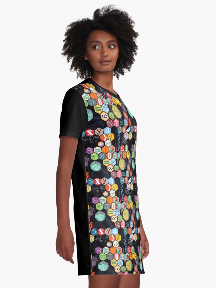 Alternate view of Math in black! Graphic T-Shirt Dress