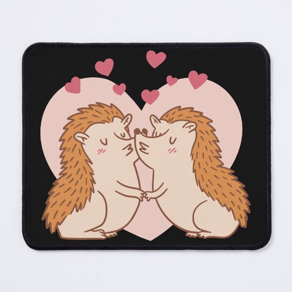 Item preview, Hedgehog animals in love designed and sold by 1White-Rabbit.