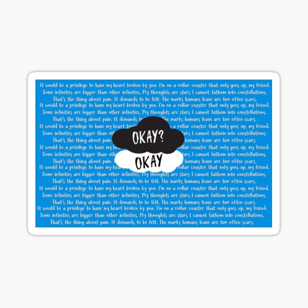 Item preview, The Fault in our Stars quoted design designed and sold by SipAndRead.