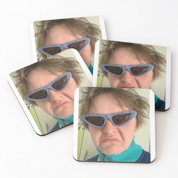 Item preview, Lewis Capaldi with purple funky glasses   designed and sold by VonSozzleBooks.