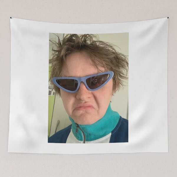 Item preview, Lewis Capaldi with purple funky glasses   designed and sold by VonSozzleBooks.