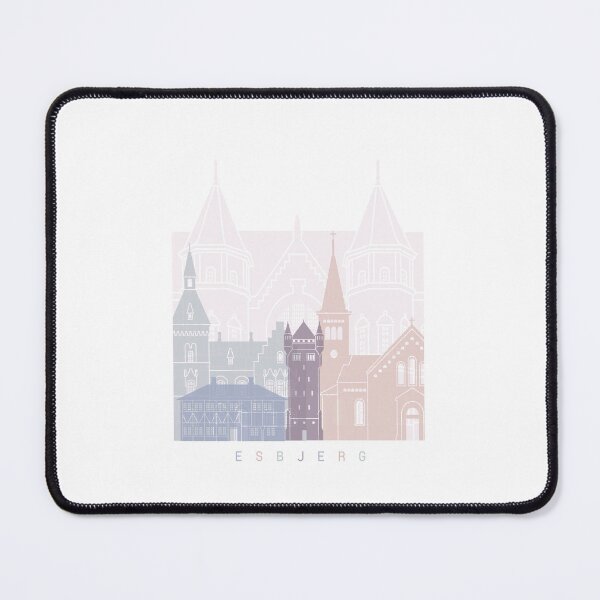 Item preview, ESBJERG SKYLINE POSTER PASTEL designed and sold by paulrommer.