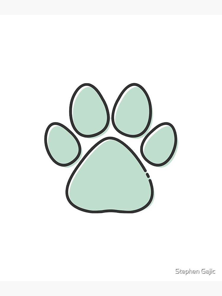 "Dog Paws Emoji" Art Print for Sale by StephsDesigns Redbubble