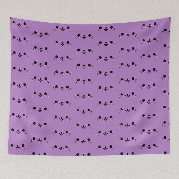 Item preview, Purple Kawaii Kitty Face designed and sold by TashApterDowd.