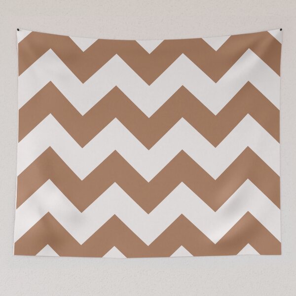 Item preview, Brown and white zigzag lines designed and sold by Sharon111.