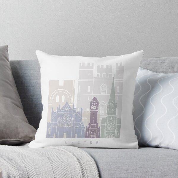 Item preview, EXETER SKYLINE POSTER PASTEL designed and sold by paulrommer.