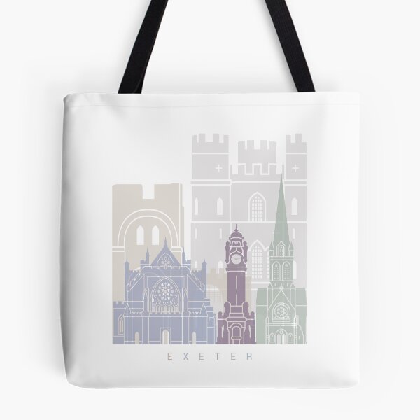 Item preview, EXETER SKYLINE POSTER PASTEL designed and sold by paulrommer.