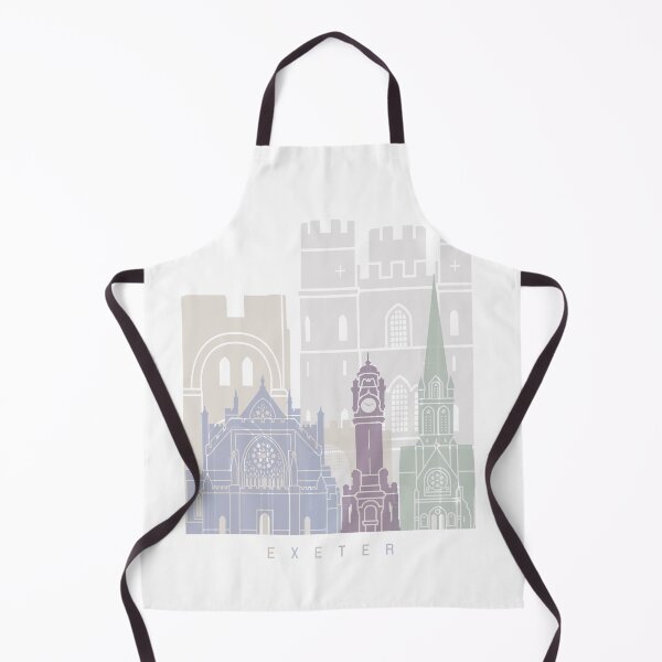 Item preview, EXETER SKYLINE POSTER PASTEL designed and sold by paulrommer.