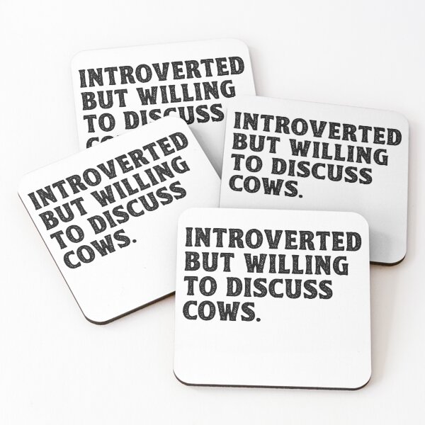 Item preview, Introverted But Willing To Discuss Cows designed and sold by kamrankhan.