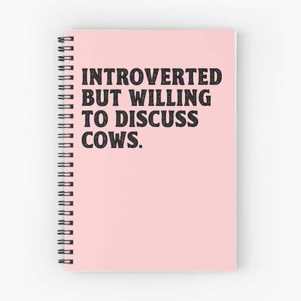 Item preview, Introverted But Willing To Discuss Cows designed and sold by kamrankhan.