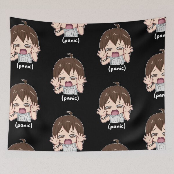 Item preview, Anime Chibi Panic | Funny Manga Emote designed and sold by BBMarioni.