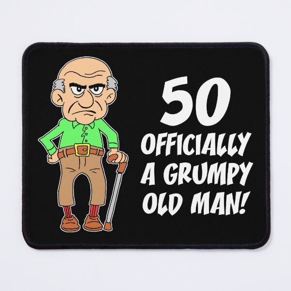 Item preview, 50 Officially Grumpy Old Man 50th Birthday designed and sold by jaycartoonist.