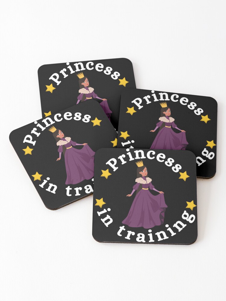 Thumbnail 1 of 5, Coasters (Set of 4), Princess in Training - Royal Collection designed and sold by CreativNode.