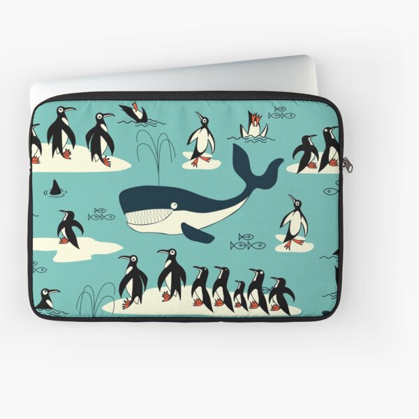 Whales, Penguins and other friends Laptop Sleeve