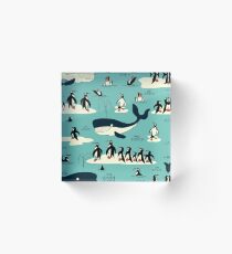 Whales, Penguins and other friends Acrylic Block