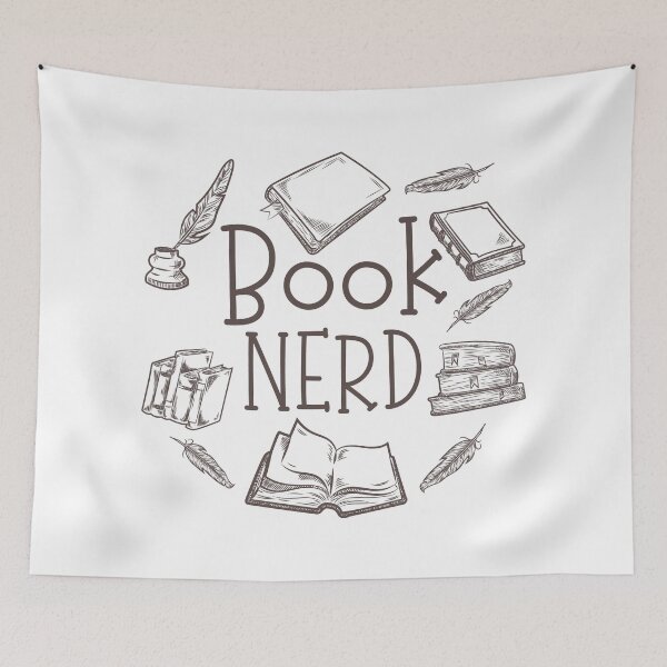 Item preview, Book Nerd - Books and Feathers designed and sold by shmodev.