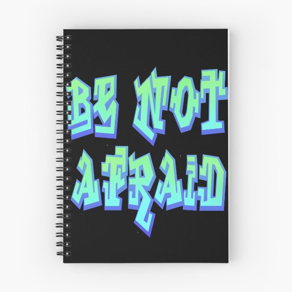 Item preview, Be Not Afraid Graffiti style - Biblical Christian (green and blue) designed and sold by TheCatholicLady.