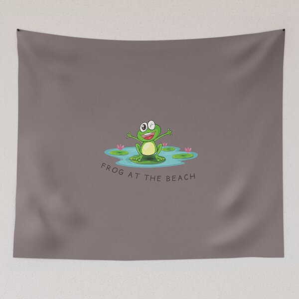 Item preview, frog at the beach designed and sold by DoraHappy.