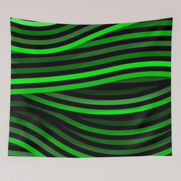 Aperçu de l'œuvre Ligne Vagues Verts créée et vendue par john-ess.