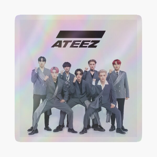 ateez 生写真 ステッカー ATEEZ Printable Sticker Page - Round Label - Png/jpeg