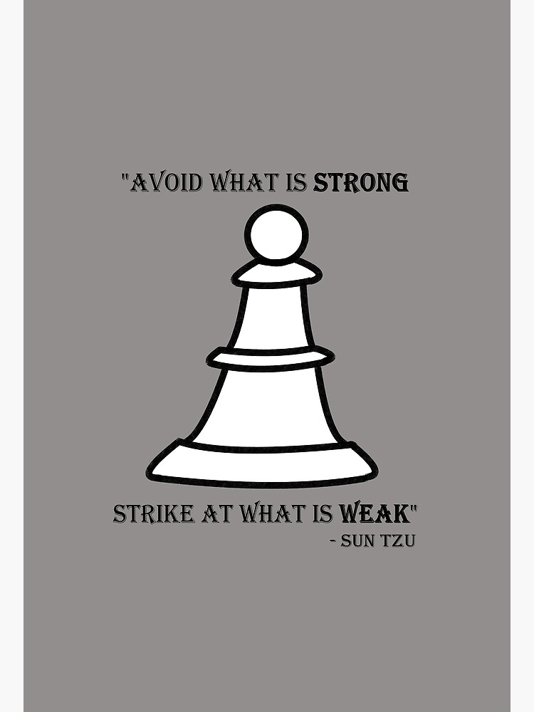 Póster «Evite lo que es fuerte Golpee lo que es débil diseño temático