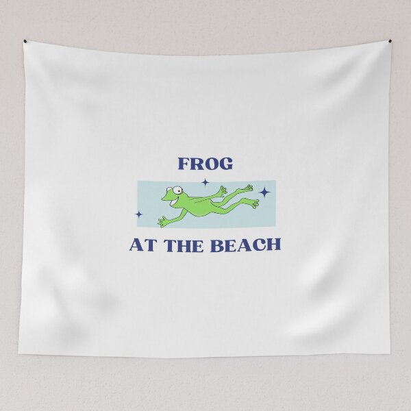 Item preview, frog at the beach designed and sold by DoraHappy.