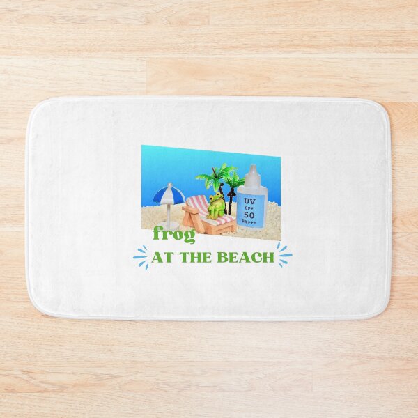 Item preview, frog at the beach designed and sold by DoraHappy.