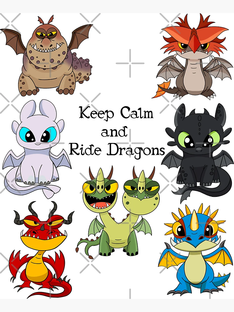Keep calm and ride dragons, toothless Dragon night fury, httyd, dragon  babies, night lights, how to train dragon, cloudjumper, stormfly, hoogfang  Magnet for Sale by DariaMiller