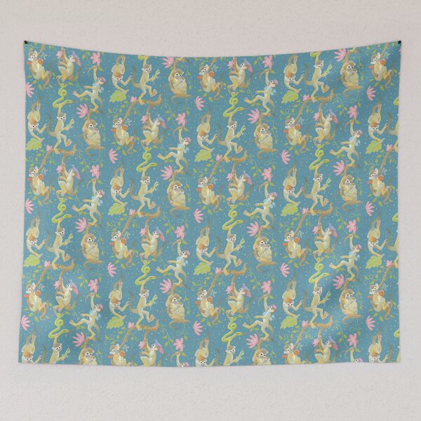 Item preview, Squirrel monkeys in the jungle designed and sold by Andrea Snuggs.