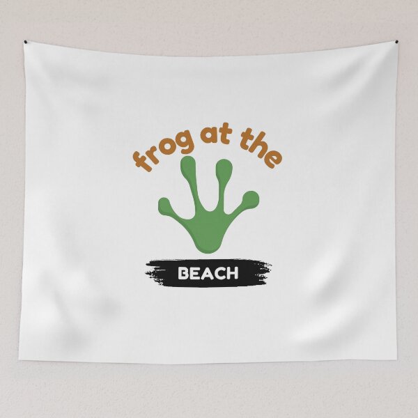 Item preview, frog at the beach designed and sold by DoraHappy.