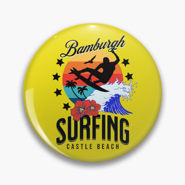 Item preview, Bamburgh Castle Beach Surfing sunset designed and sold by MerchByCraig.