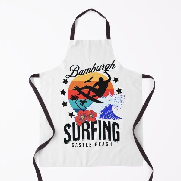 Item preview, Bamburgh Castle Beach Surfing sunset designed and sold by MerchByCraig.