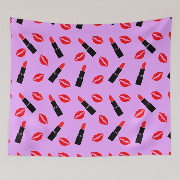 Item preview, Red Lipstick kiss purple designed and sold by DemonicGloom.