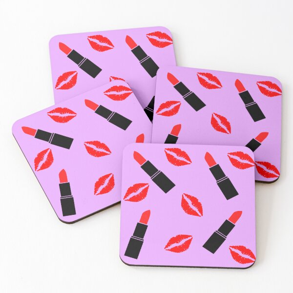 Item preview, Red Lipstick kiss purple designed and sold by DemonicGloom.