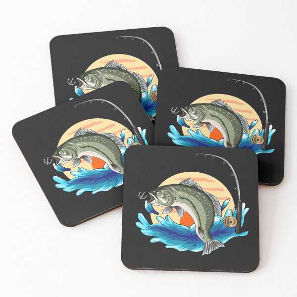 Item preview, Fishing Rod and Fish illustration  designed and sold by garniturex.