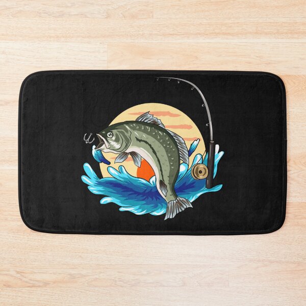 Item preview, Fishing Rod and Fish illustration  designed and sold by garniturex.