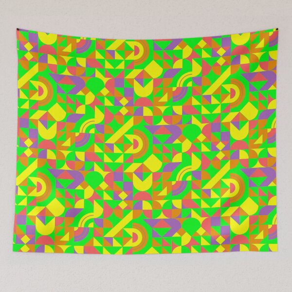 Item preview, geometric colorful patterns conceptual Art - Abstract Neo Geo graphic design designed and sold by Design Repo.