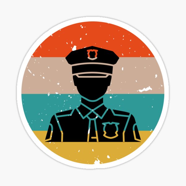 I Love My Police Officer with Cap Hat Cop Sheriff Vinyl Decal Sticker Military 
