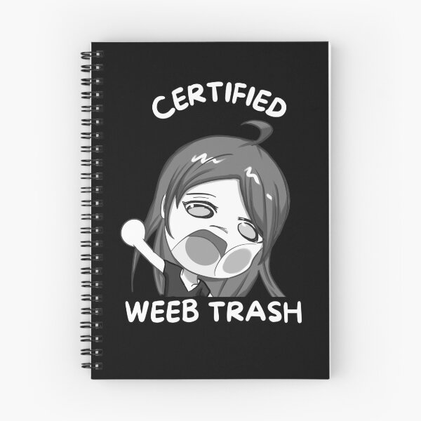 Item preview, Kawaii Certified WEEB TRASH | Funny Anime Emote designed and sold by BBMarioni.
